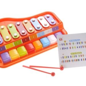 AZ Import 2 In 1 Xylophone/Piano With Music Sheet Songbook